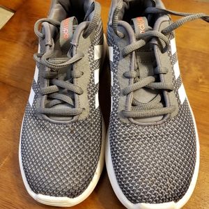 Youth boys Gray/Orange Adidas Size 2.5